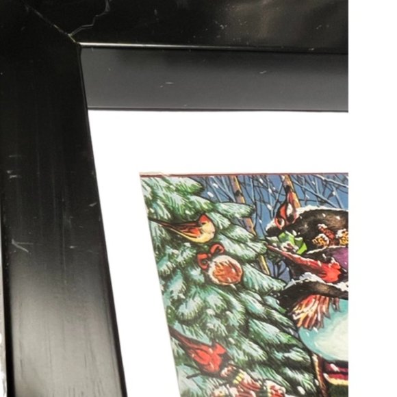 🌸6/$20🌸 Snowman Print in Black Frame - Picture 9 of 15